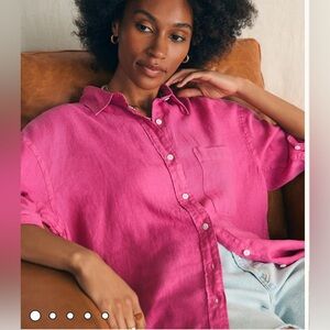 FAHERTY Laguna Linen Relaxed Shirt